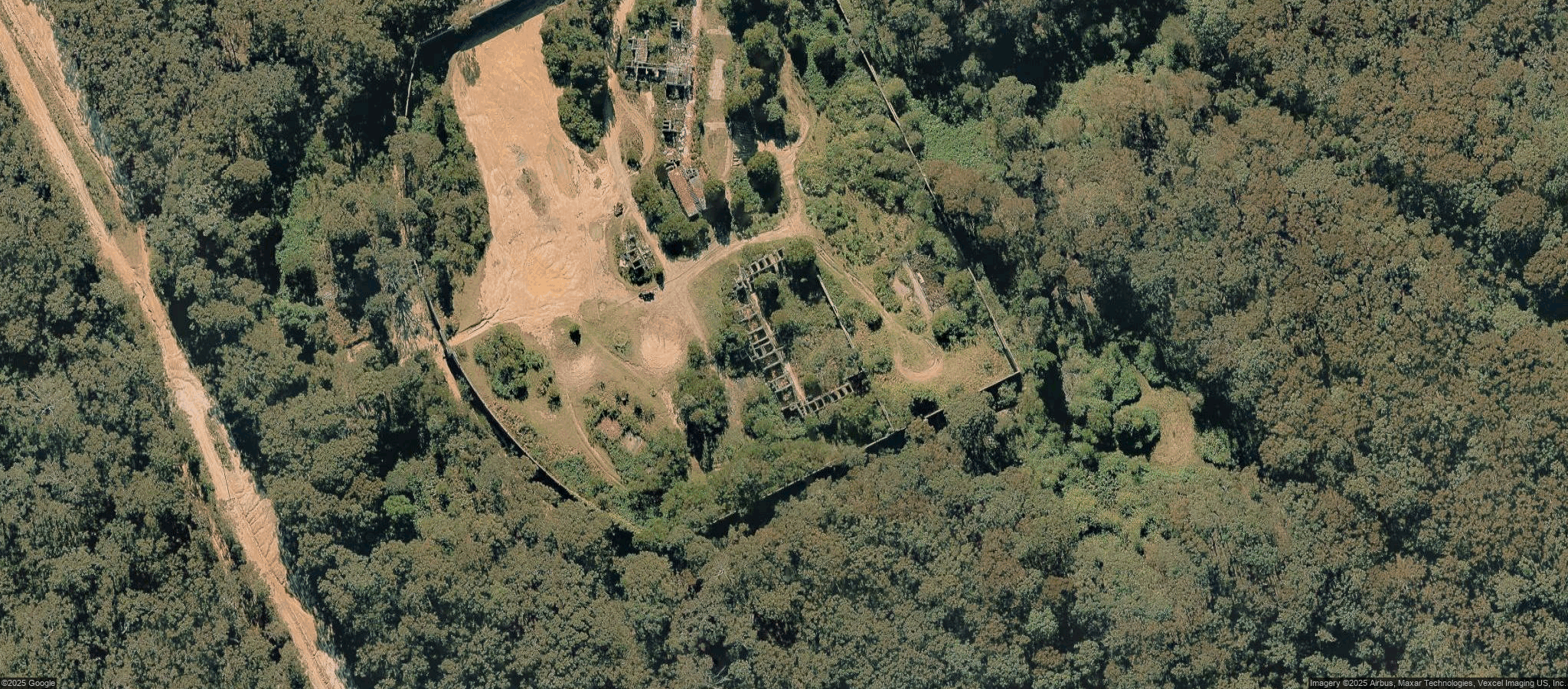 Map of Morisset Asylum ruins